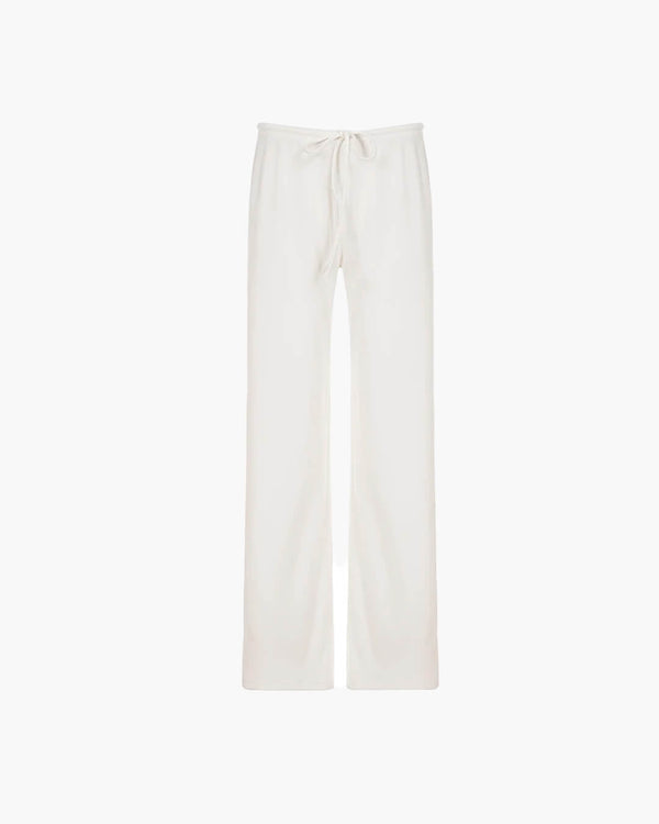 Pantaloni Gabriela da casa in maglia a coste