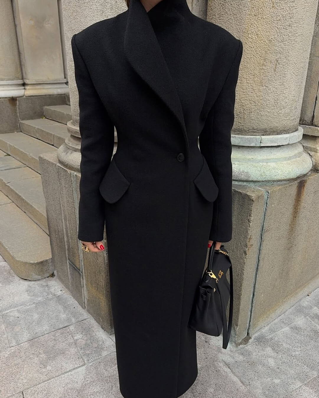 Genevieve Cappotto lungo sartoriale