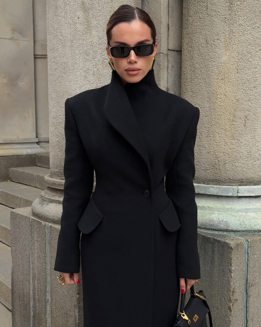Genevieve Cappotto lungo sartoriale