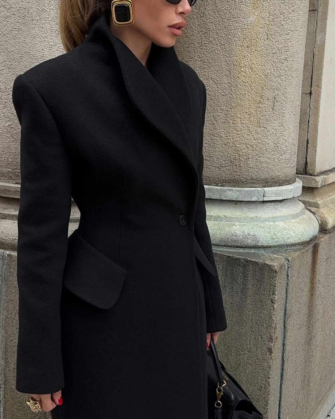 Genevieve Cappotto lungo sartoriale