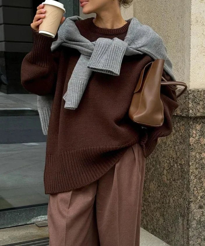 Maglione in maglia a coste Georgette