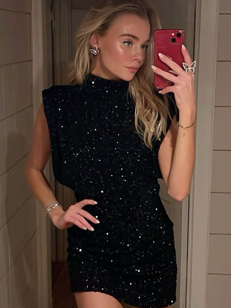 Miniabito glitterato Gillian