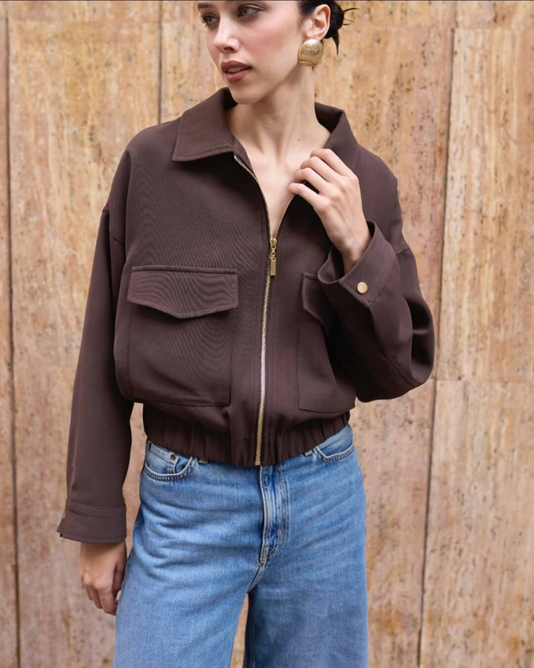Bomber con tasche con patta Ginny