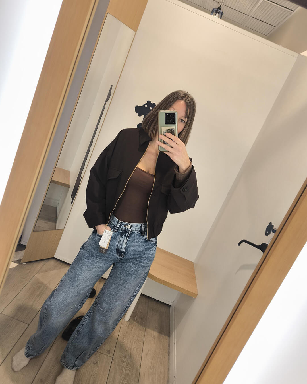Bomber con tasche con patta Ginny