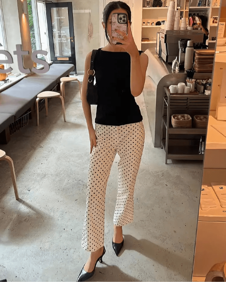 Completo coordinato a pois Gloria