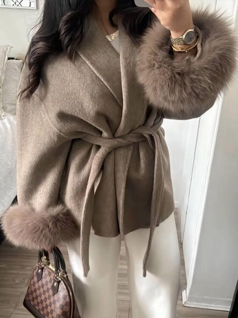 Cappotto Grace in ecopelliccia