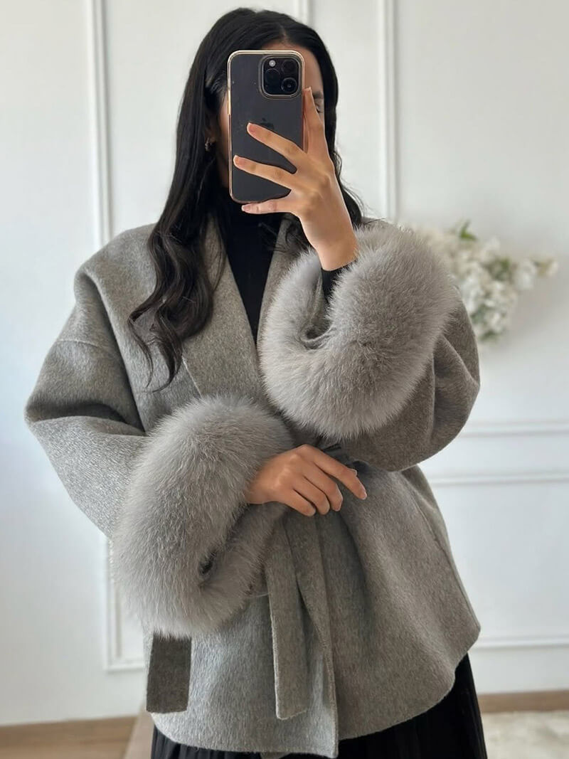 Cappotto Grace in ecopelliccia