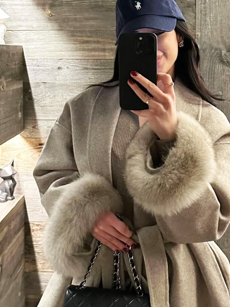 Cappotto Grace in ecopelliccia