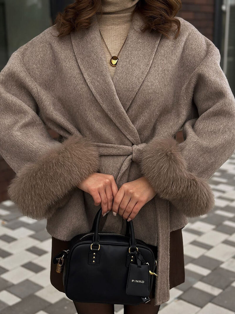 Cappotto Grace in ecopelliccia