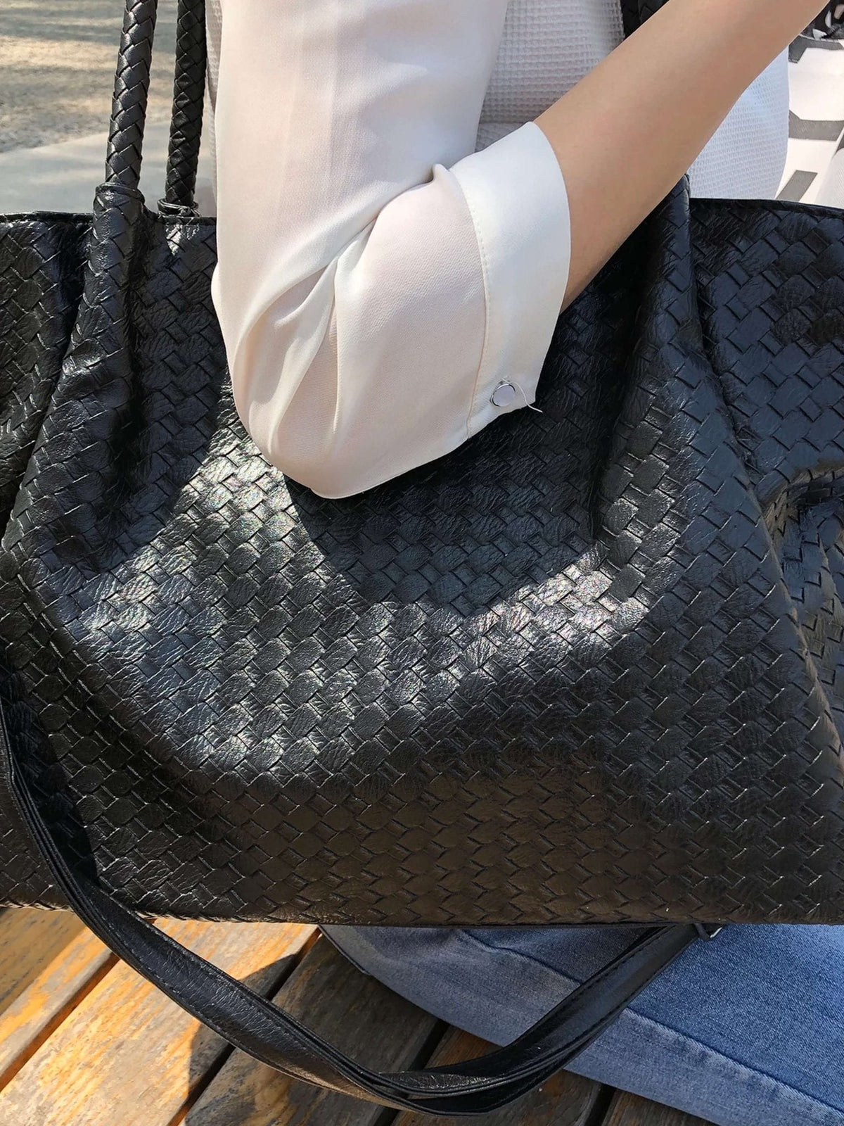 Borsa intrecciata Gracie XL