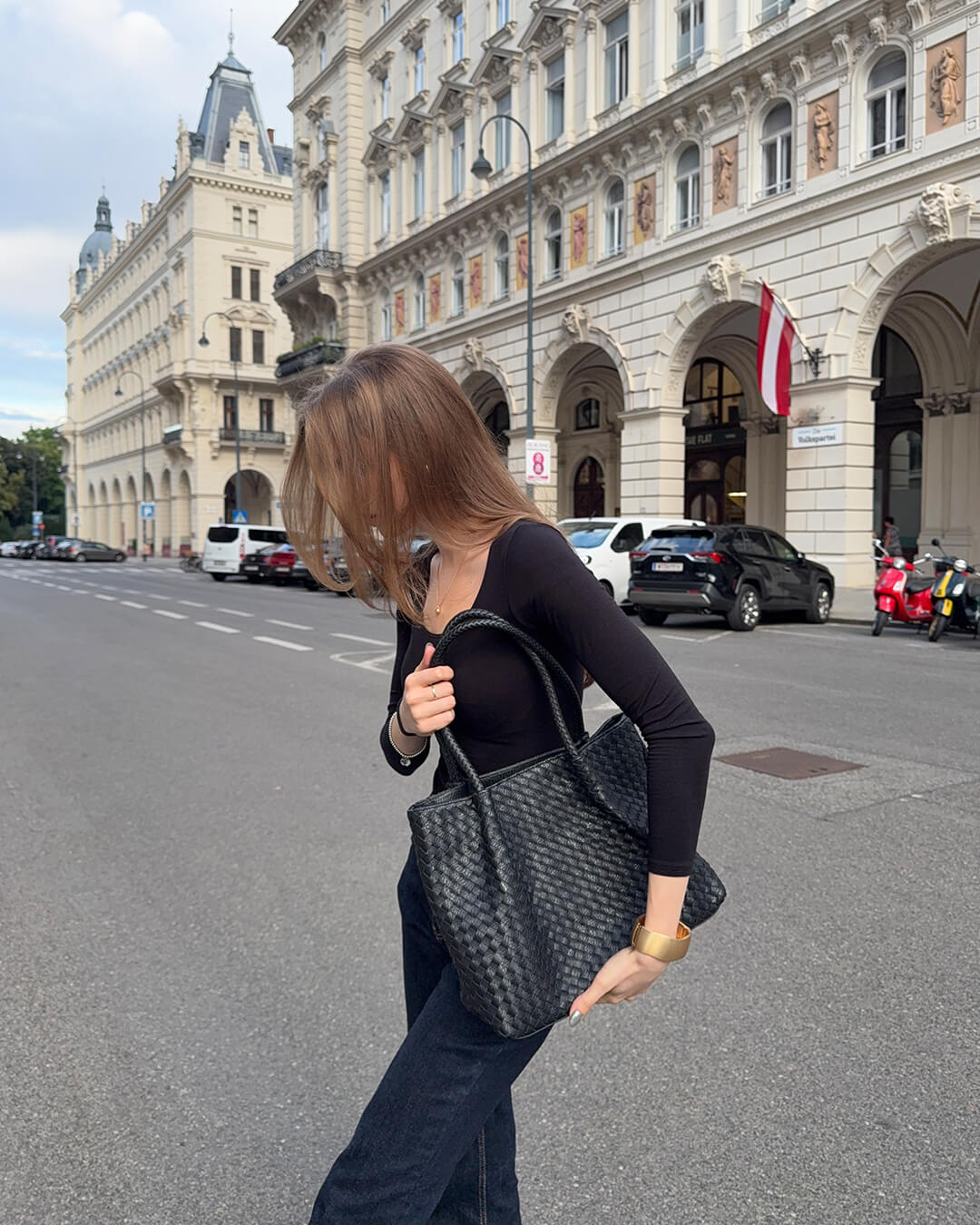 Borsa intrecciata Gracie XL