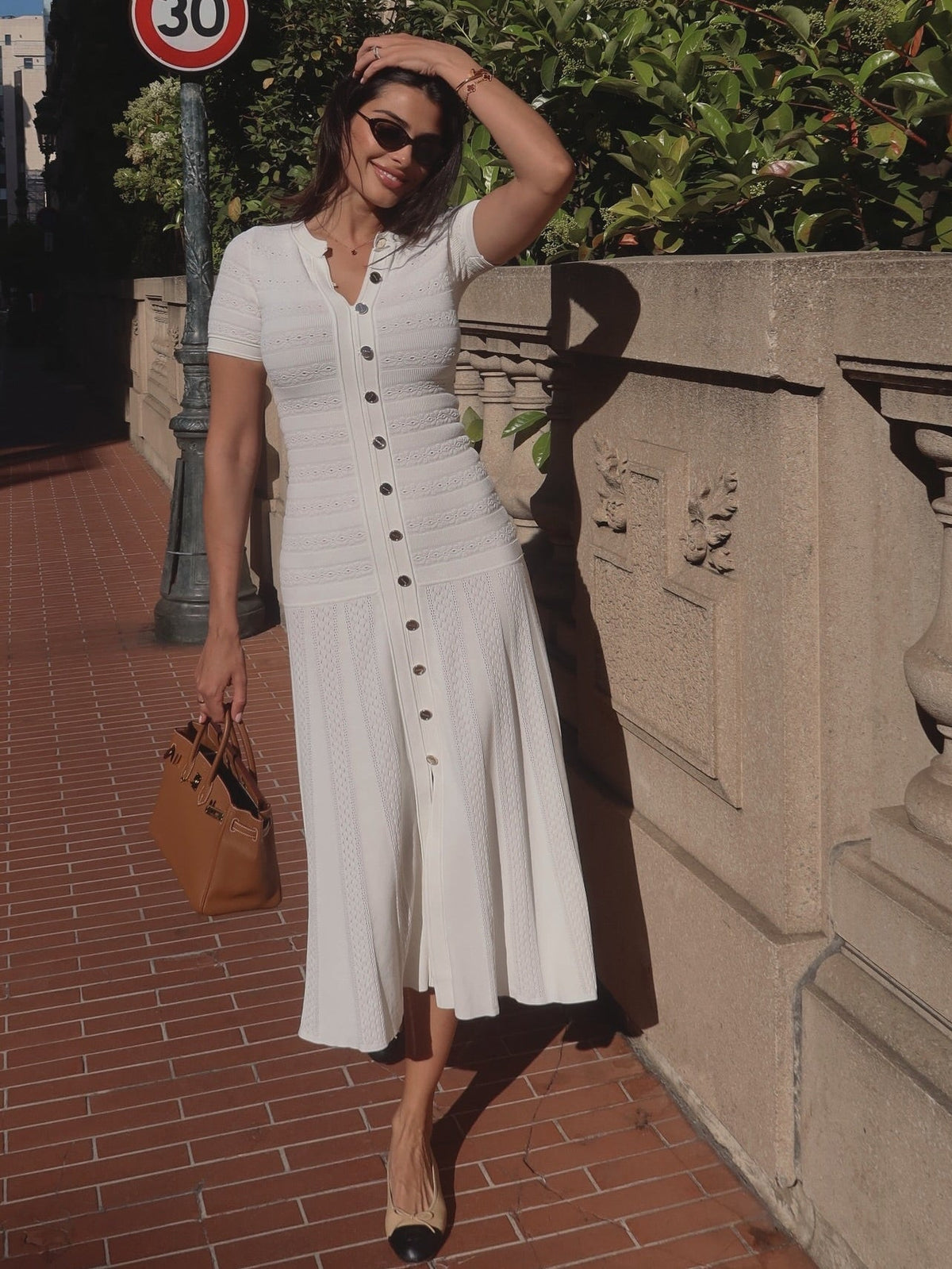 Abito lungo aderente in maglia Hannelore