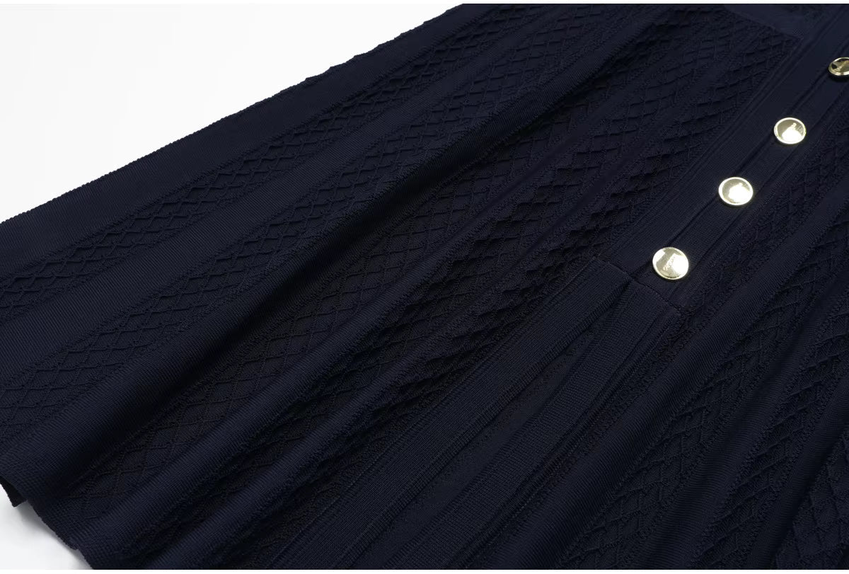 Abito lungo aderente in maglia Hannelore