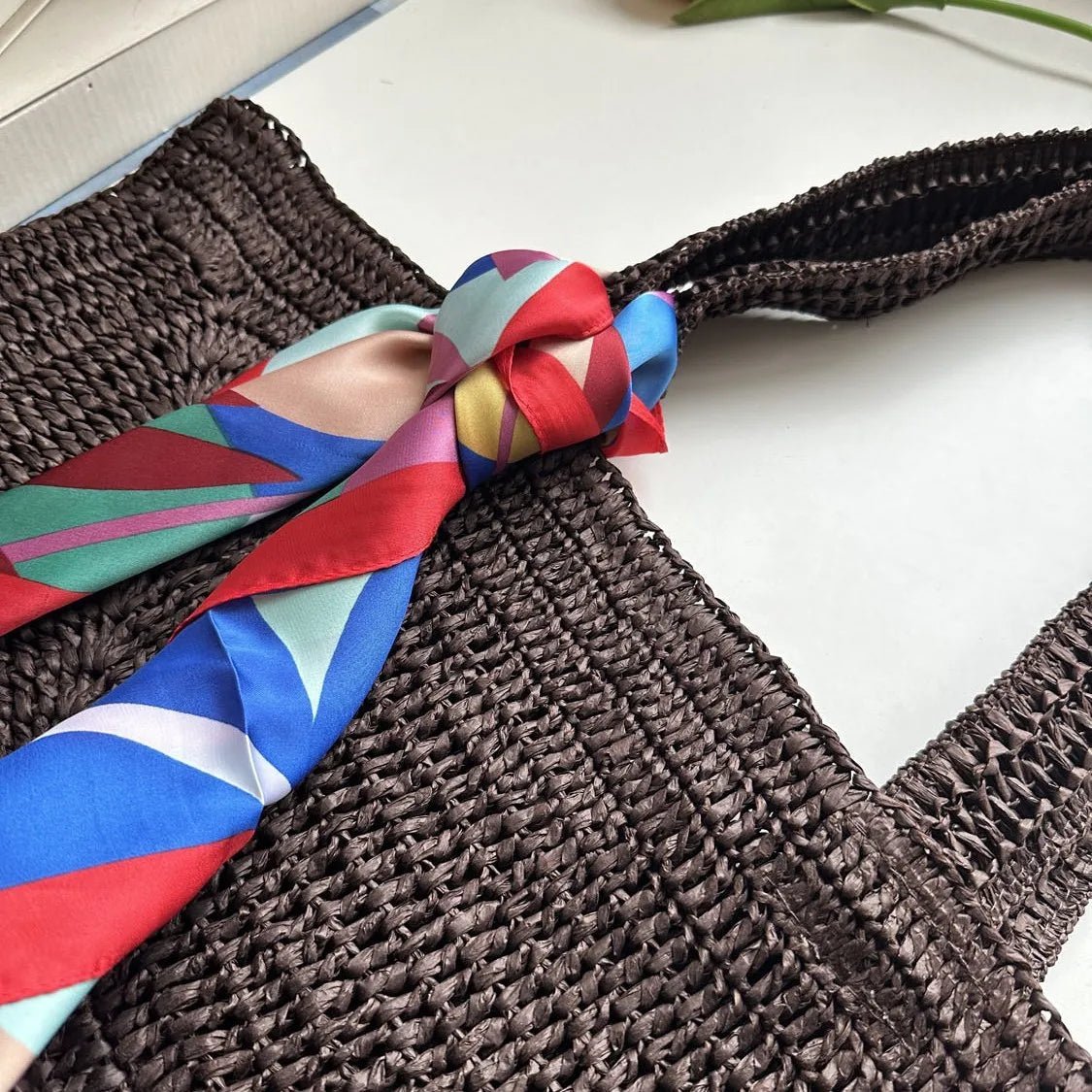 Borsa tote da spiaggia boho intrecciata Hannie