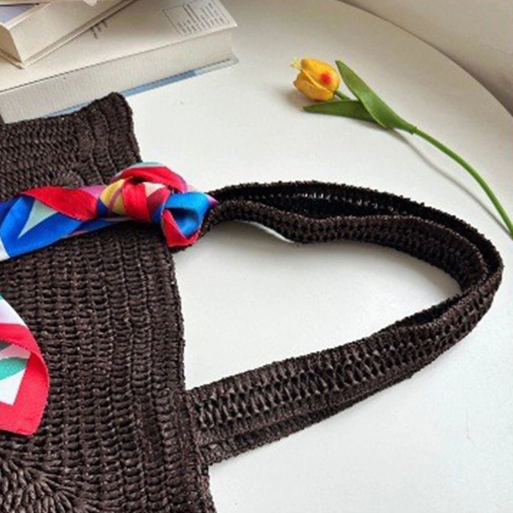 Borsa tote da spiaggia boho intrecciata Hannie