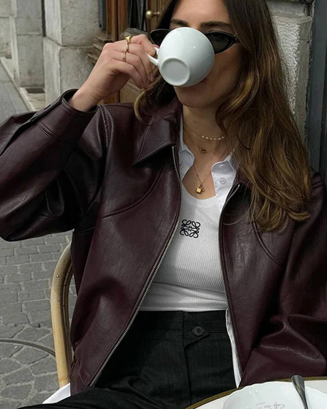 Bomber in similpelle Harper