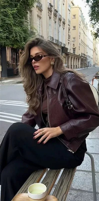 Bomber in similpelle Harper