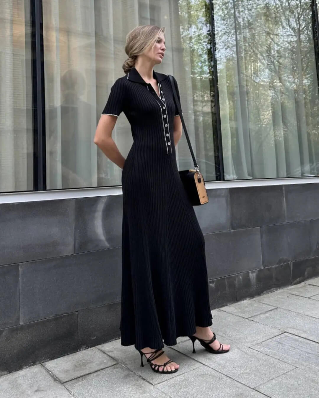 Abito midi in maglia Harriet