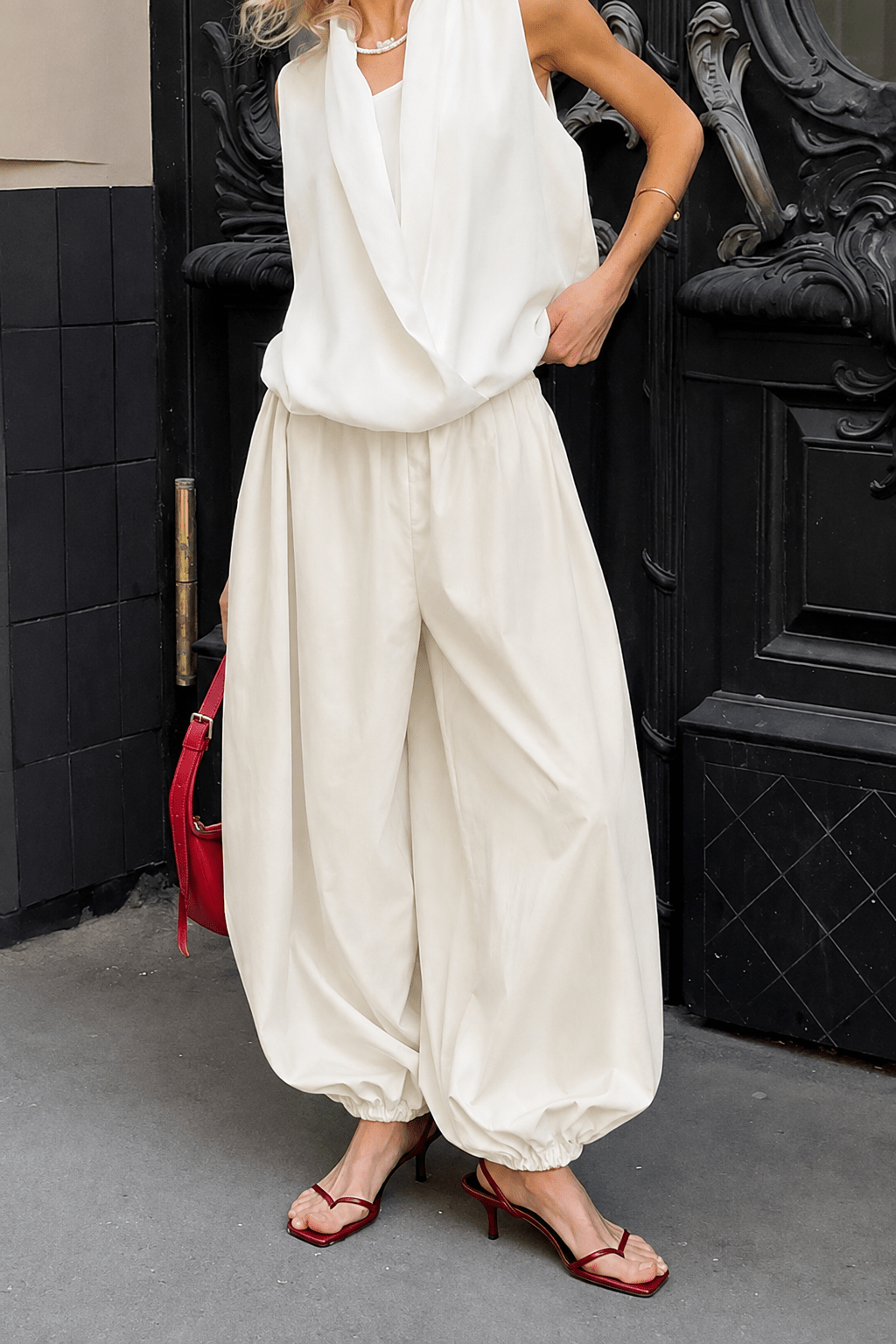 Pantaloni ampi con vita elasticizzata Inga