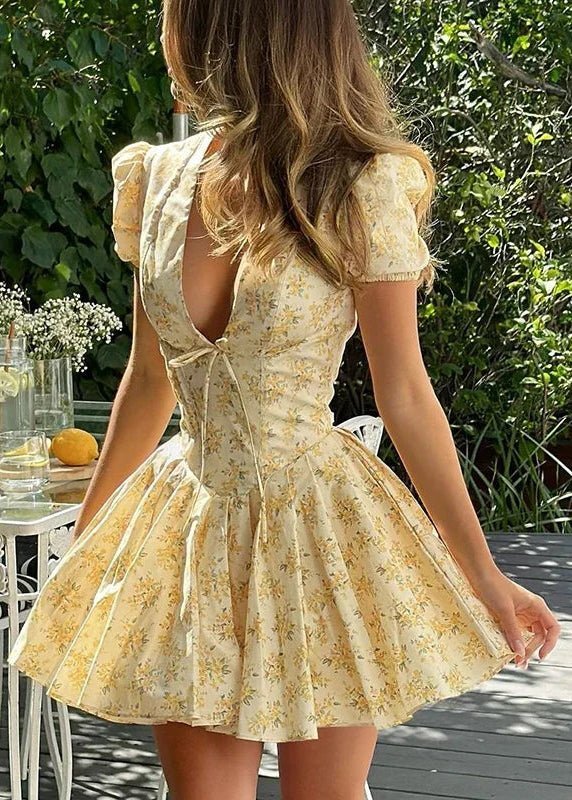 Minidress con scollo a V Iris