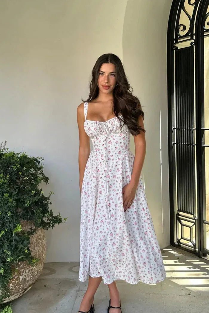 Abito midi Isabella a corsetto
