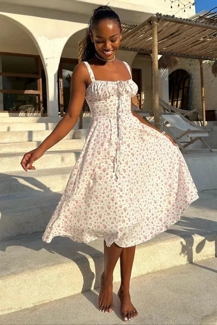 Abito midi Isabella a corsetto