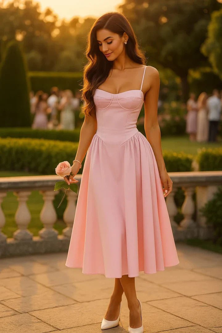 Abito midi da invitata a un matrimonio Isabelle