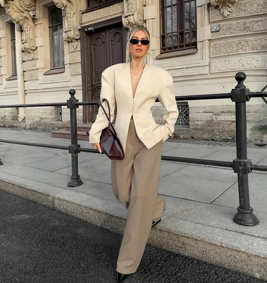 Blazer slim imbottito Isadora