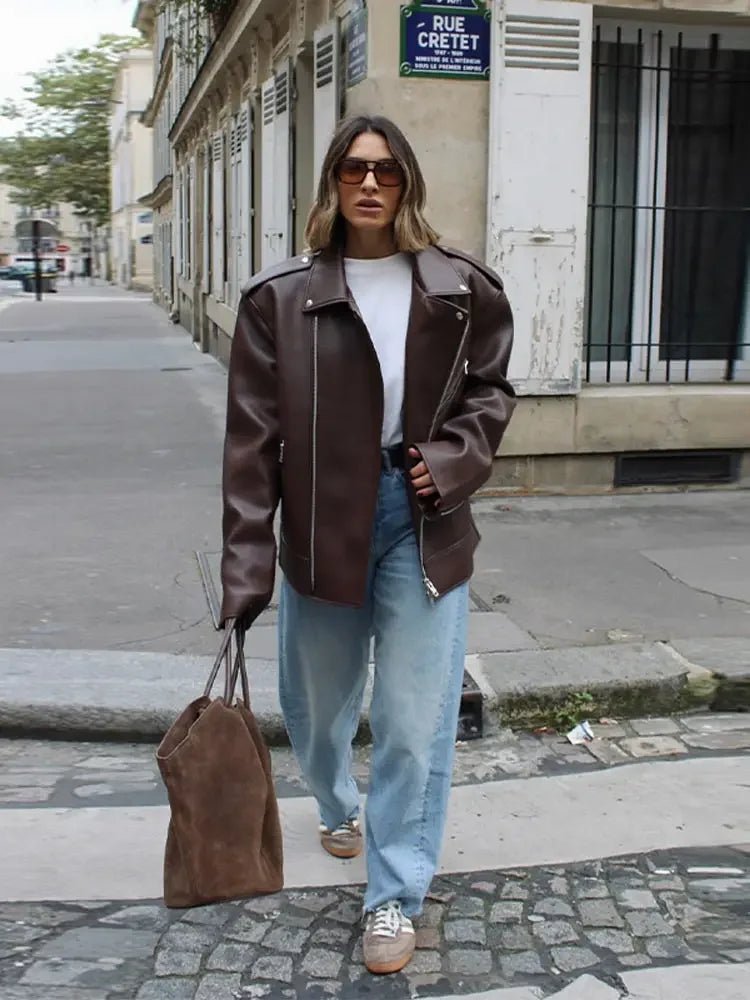 Giacca Jackie con cerniera e revers