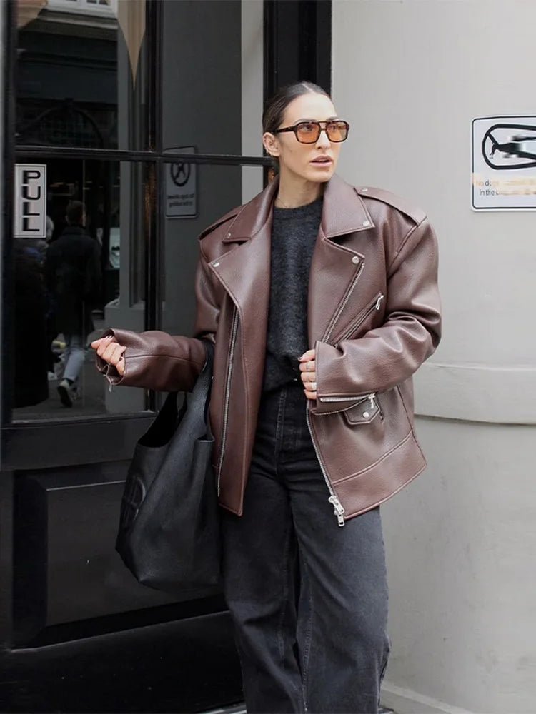 Giacca Jackie con cerniera e revers