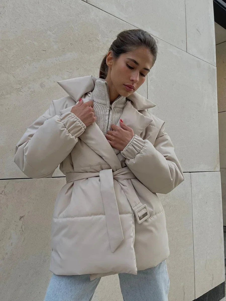 Giacca imbottita con cintura Jaime