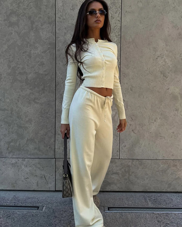 Set Jamilla in maglia a due pezzi