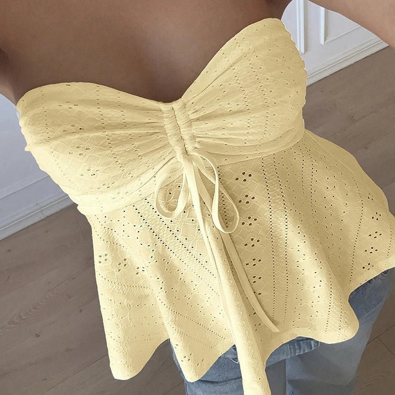 Jasmine Eyelet Bandeau Top