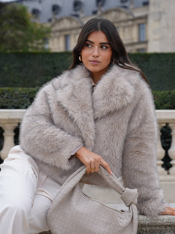 Cappotto Jenna in ecopelliccia