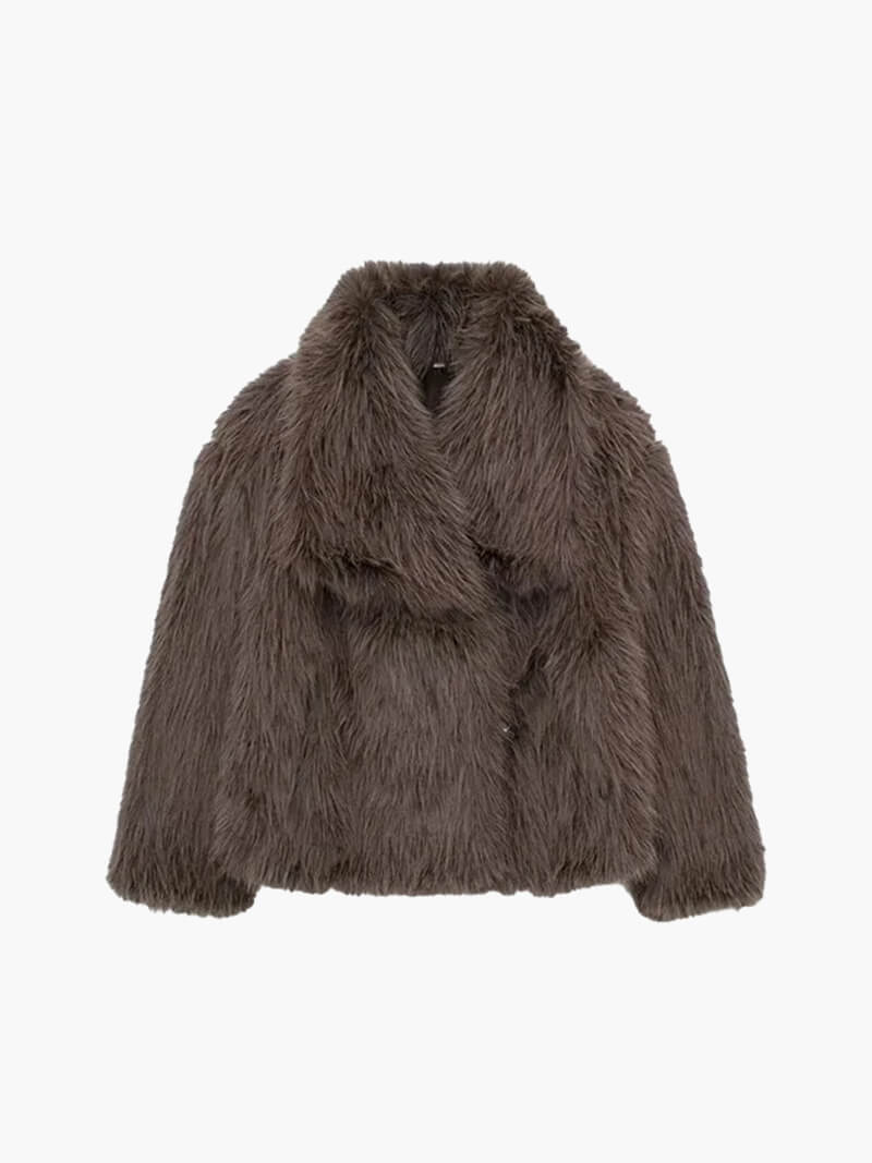 Cappotto Jenna in ecopelliccia