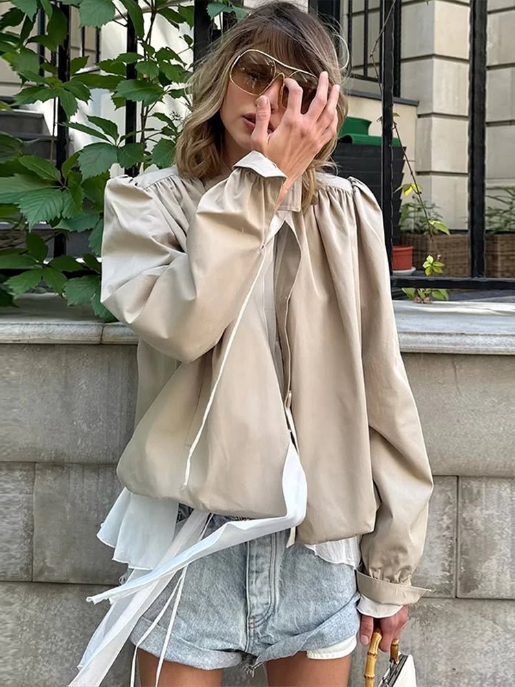 Giacca plissettata dalla vestibilità morbida Jenna