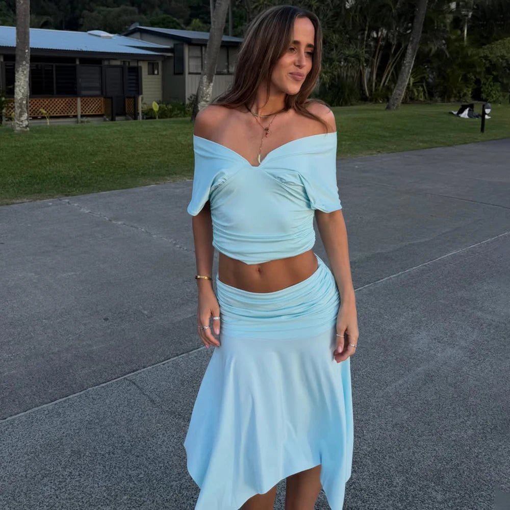 Completo con top e gonna con spalle scoperte Jenna