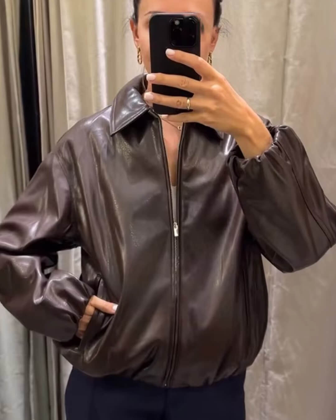 Bomber Jenny in ecopelle