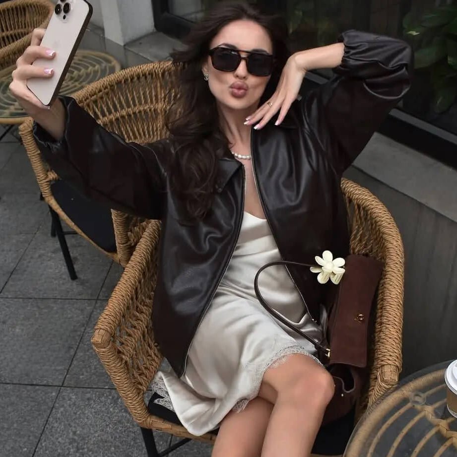 Bomber Jenny in ecopelle