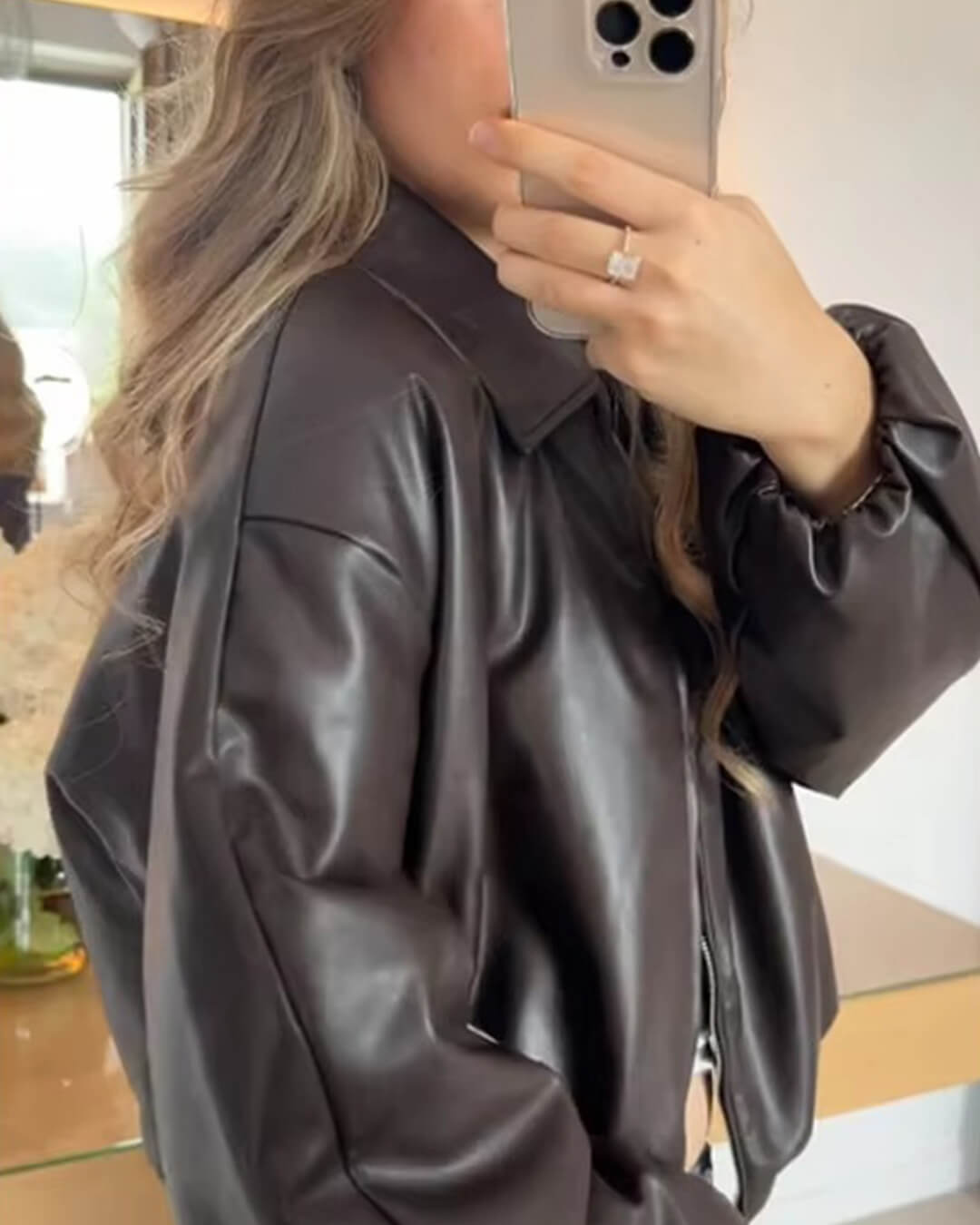 Bomber Jenny in ecopelle