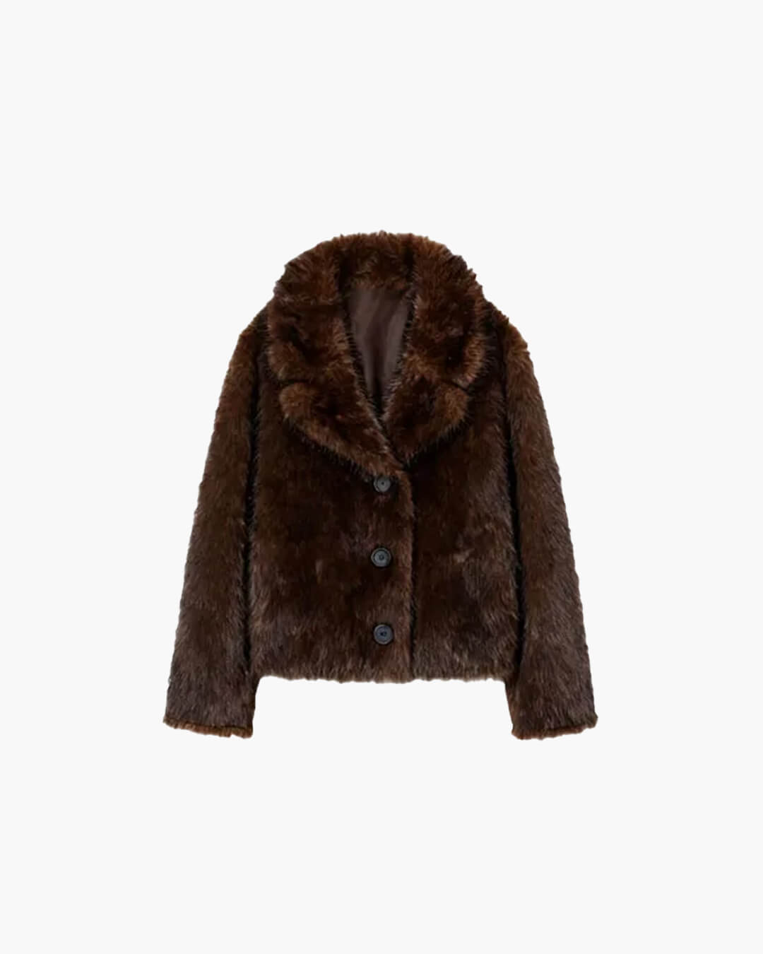 Giacca in pelle effetto pelliccia reversibile Jenny