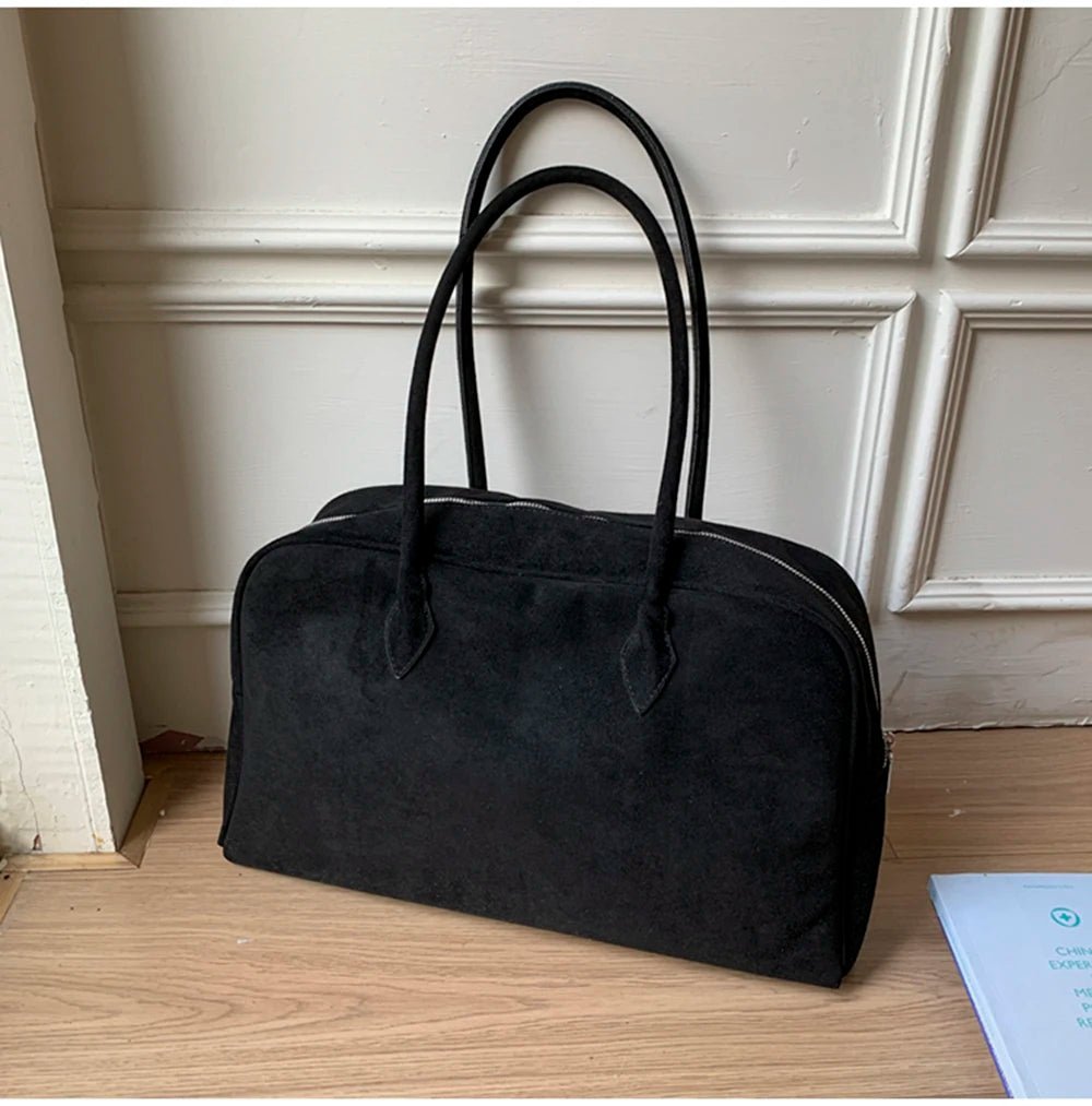 Borsa a spalla in camoscio Jenny