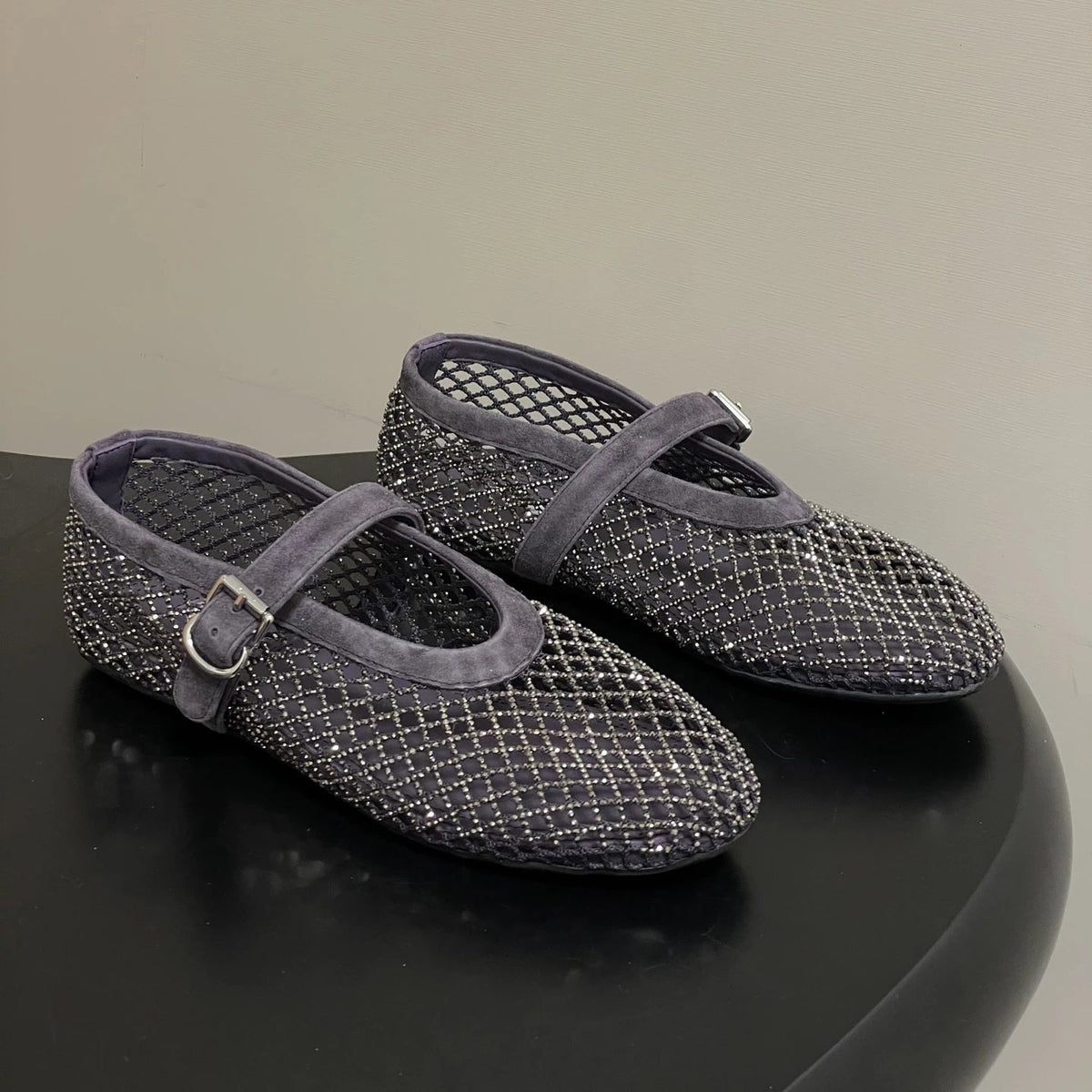 Ballerine in rete con strass Jessica