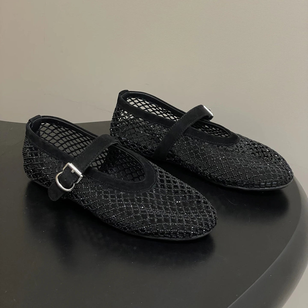 Ballerine in rete con strass Jessica
