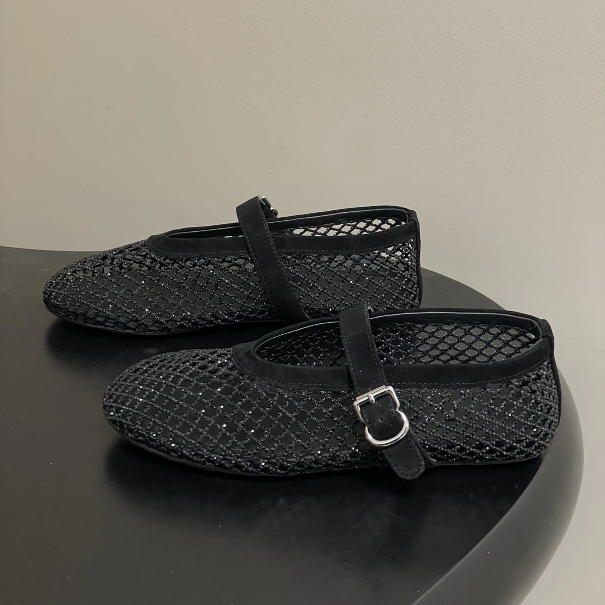 Ballerine in rete con strass Jessica