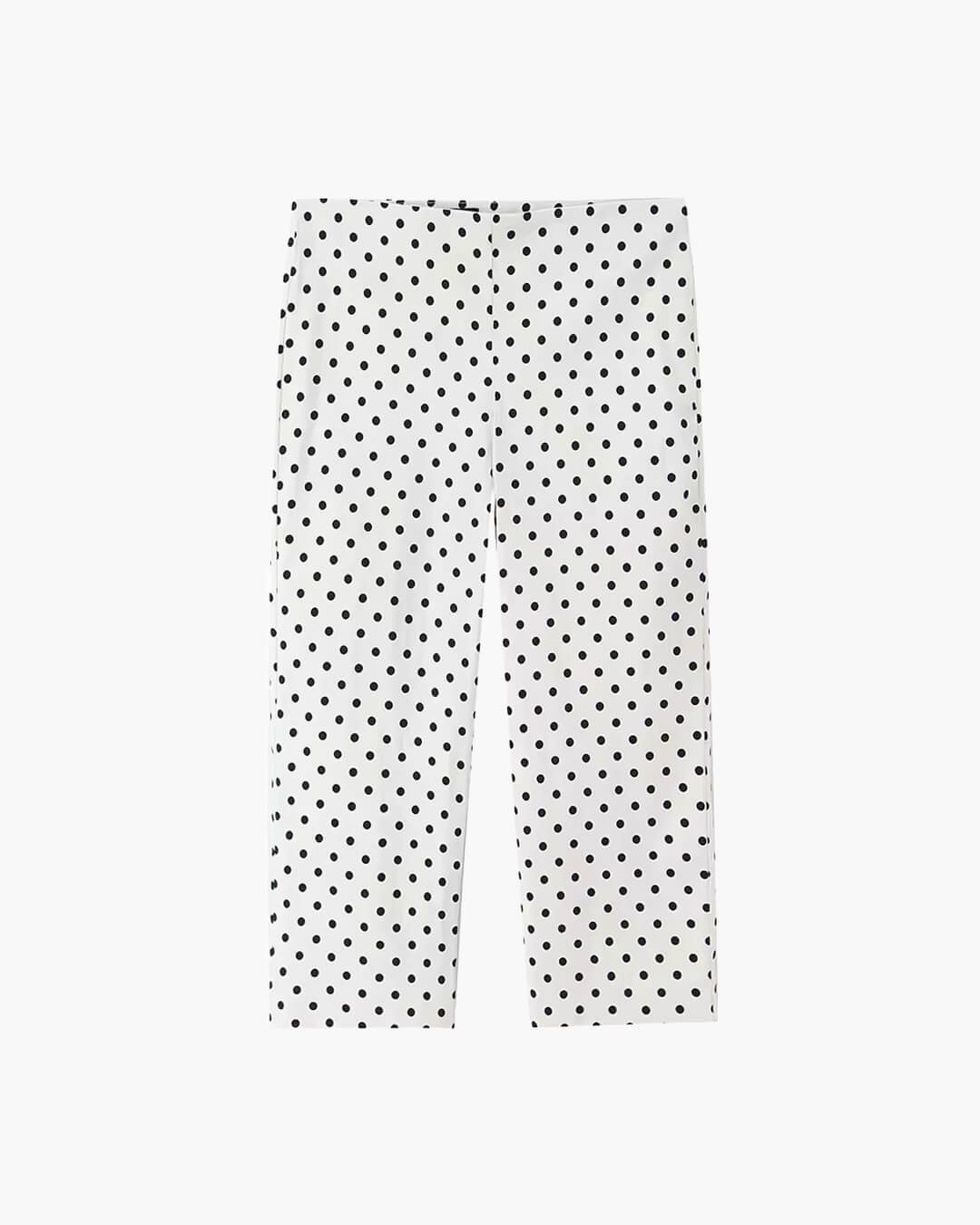 Completo di pantaloni Jia a pois e vita alta