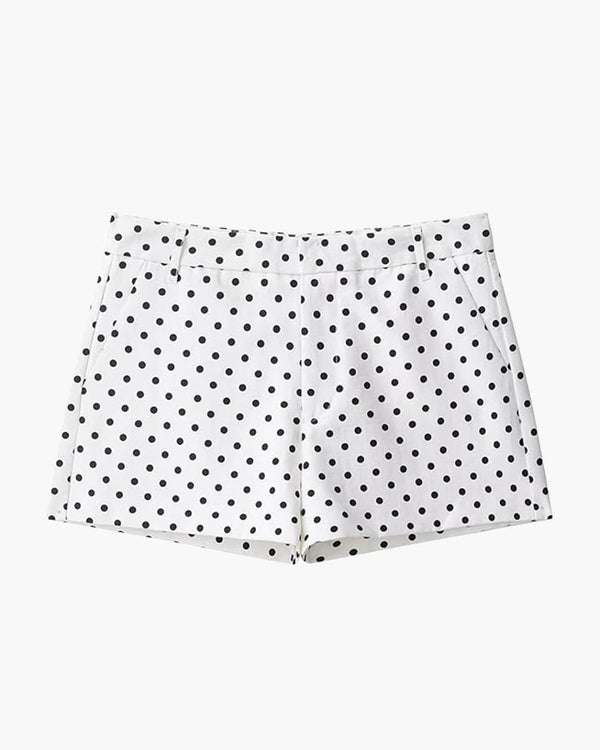 Shorts Jillian a vita media con stampa a pois