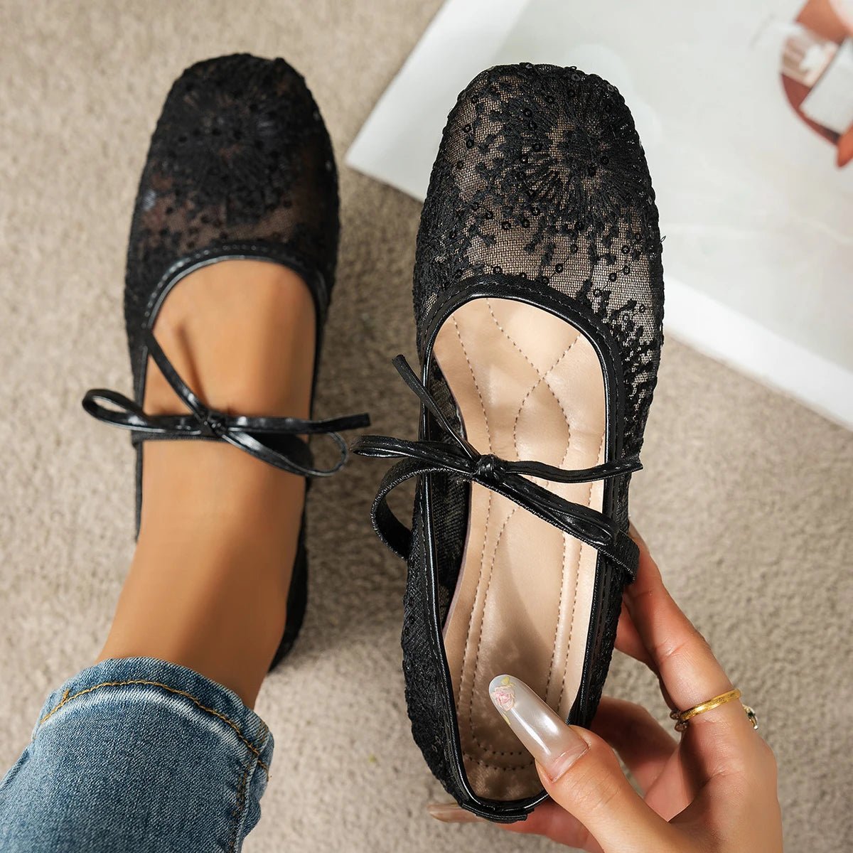 Ballerine in mesh Joan