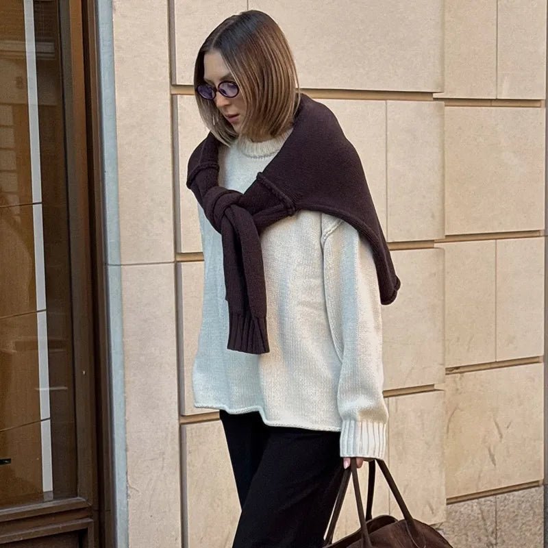 Pullover ampio in maglia Joyce