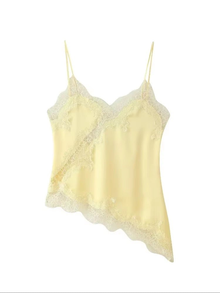 Top in raso asimmetrico Kara